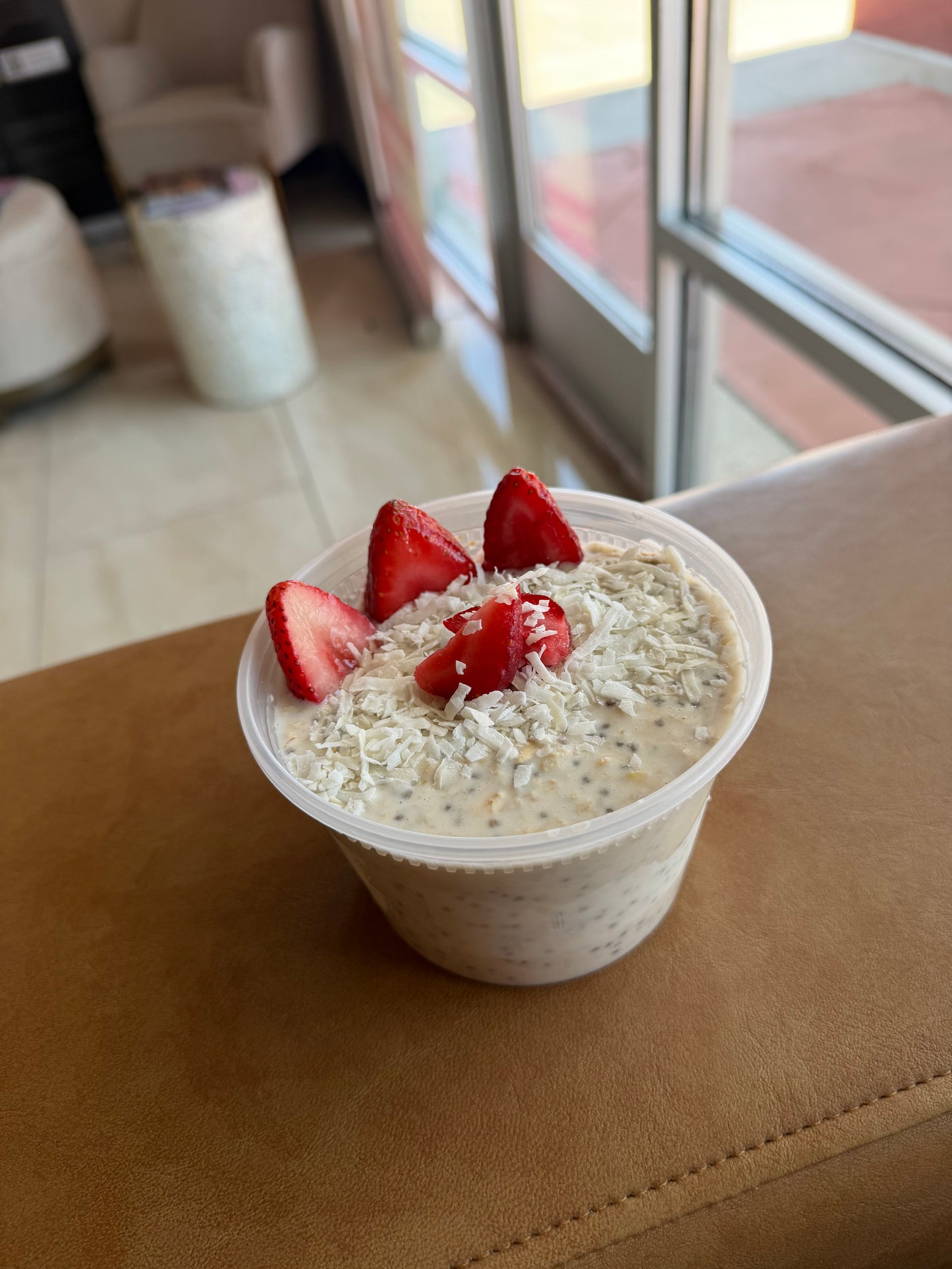 Fresas con crema 🍓🥥 oats