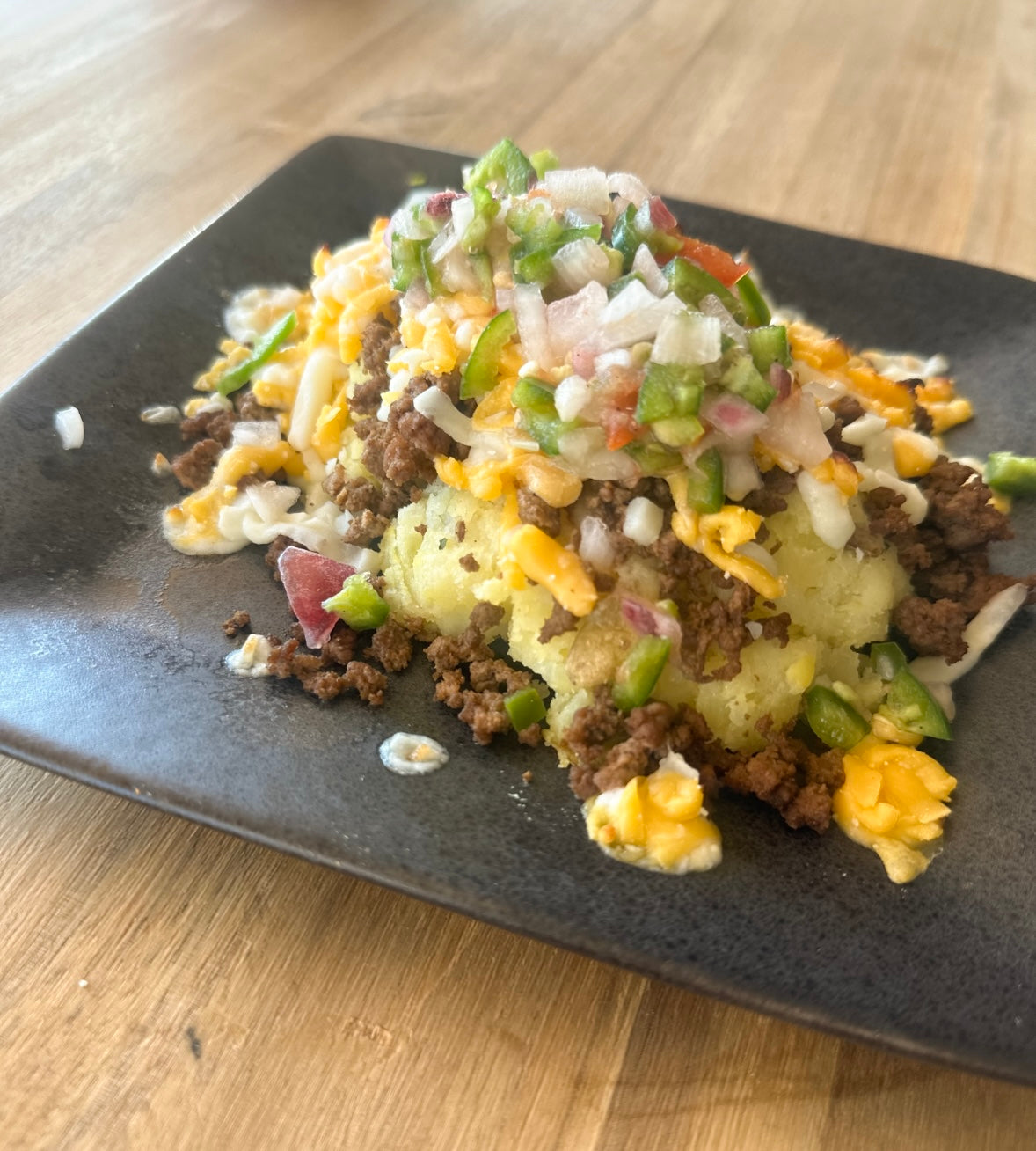 Loaded lean beef