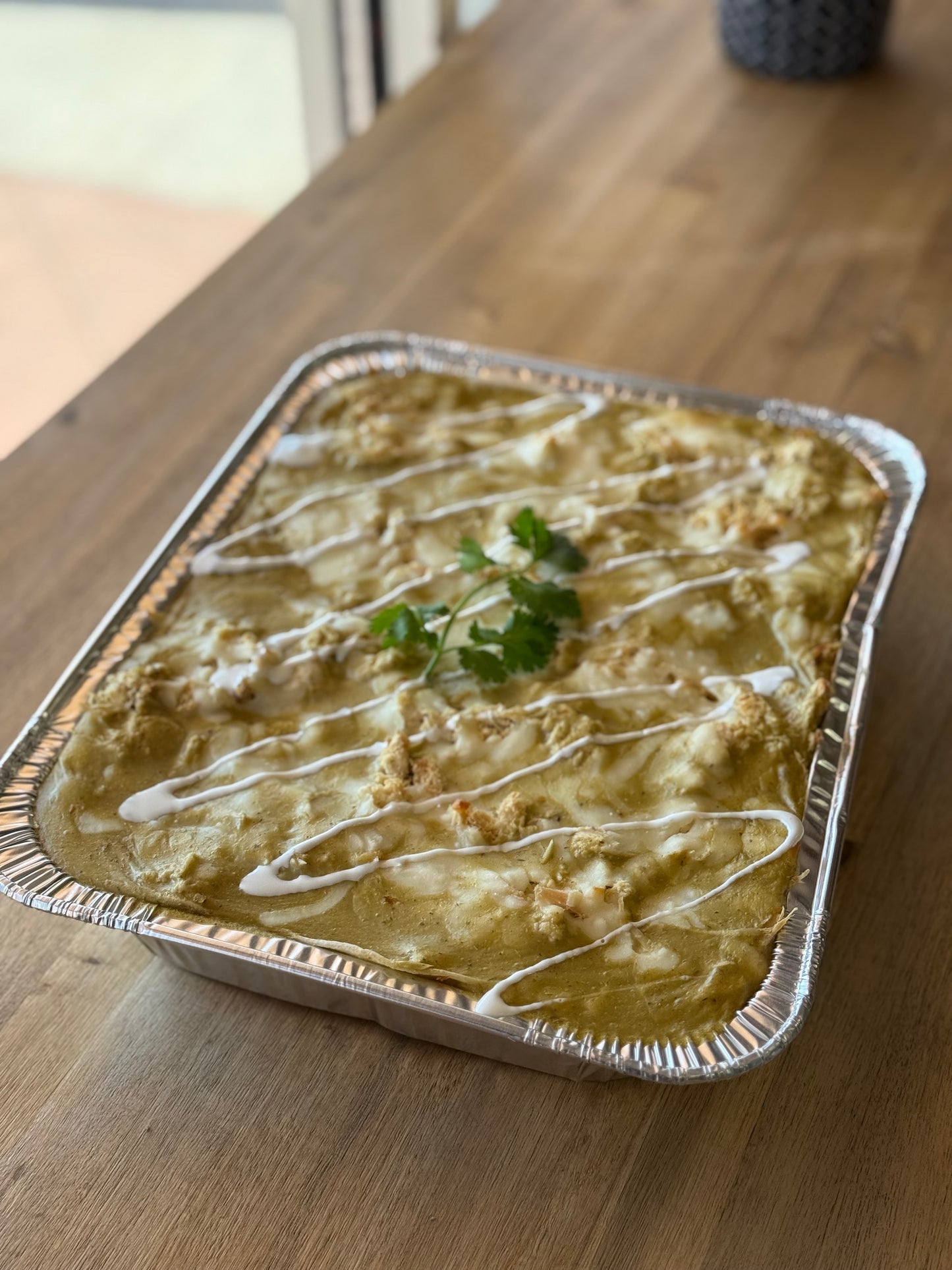 Light Green Enchiladas Family Platter