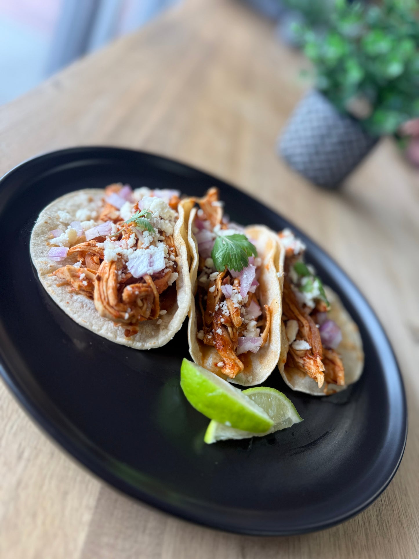 Tinga Chicken Tacos