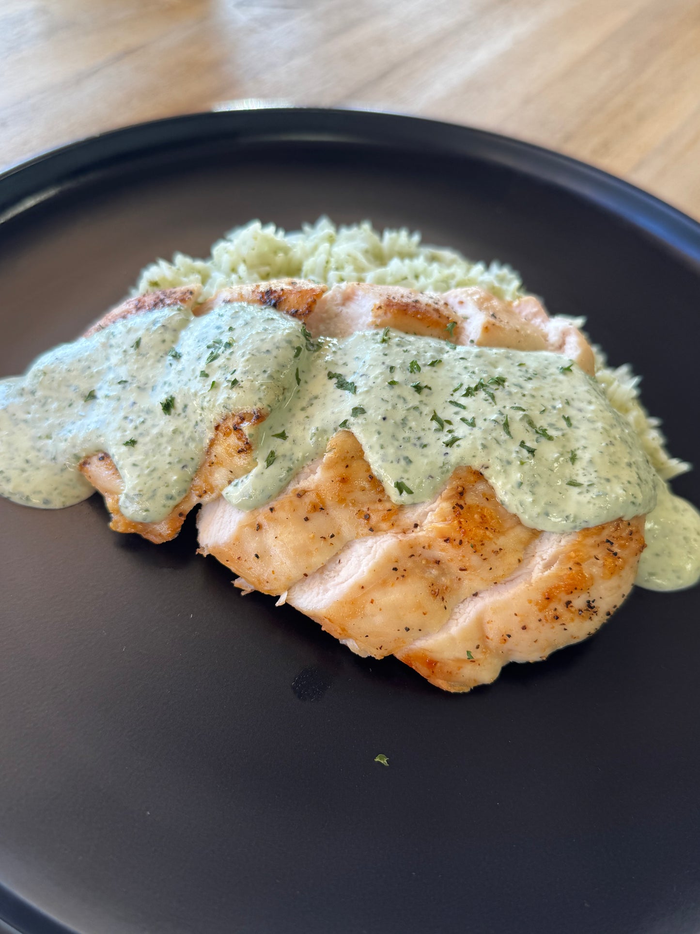 Creamy cilantro chicken
