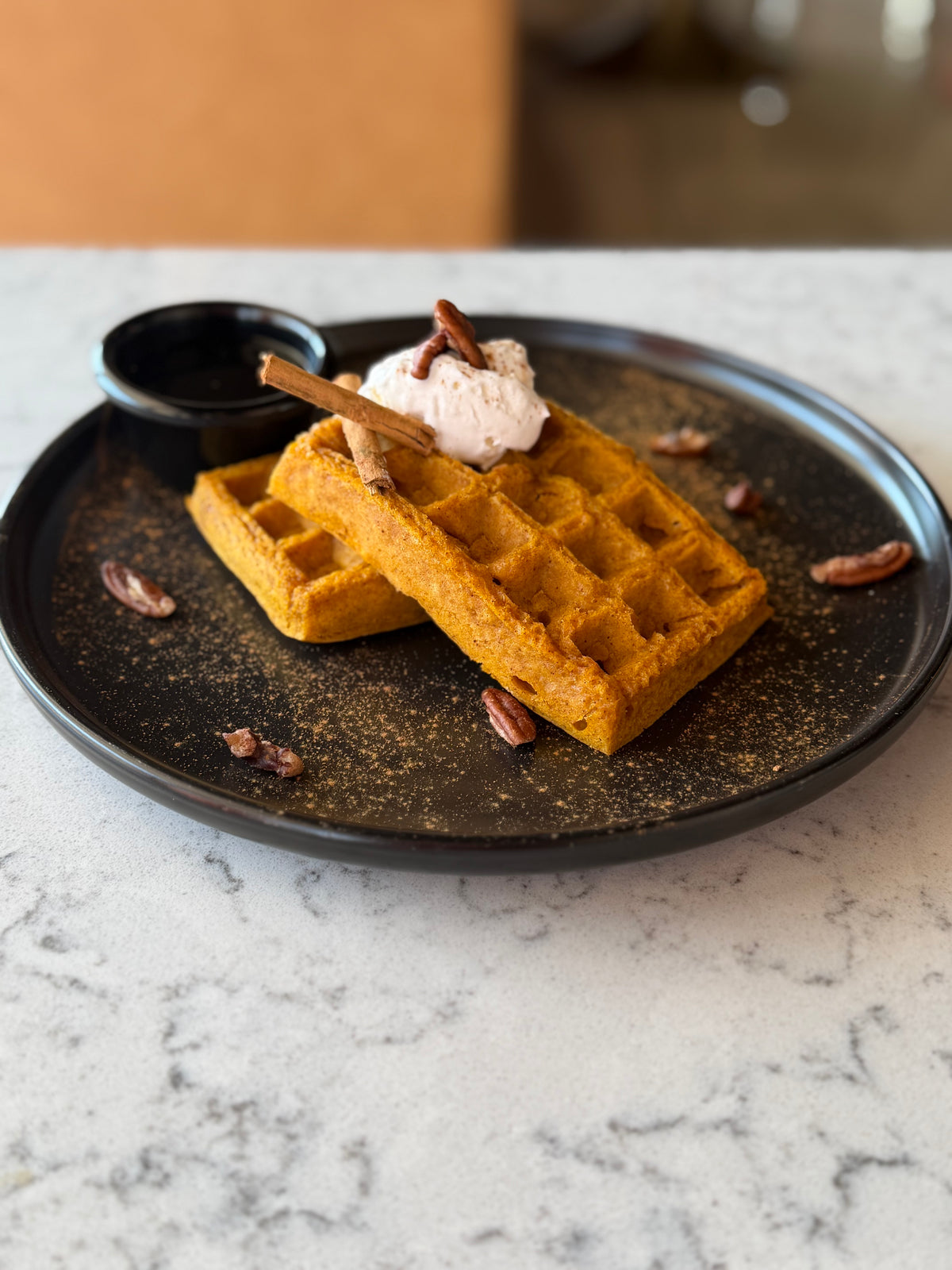 Pumpkin Spice waffles