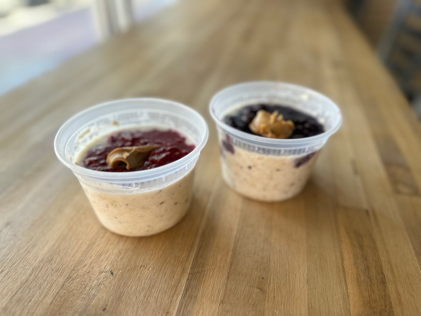 Blueberry Pb & Jelly Overnight oats