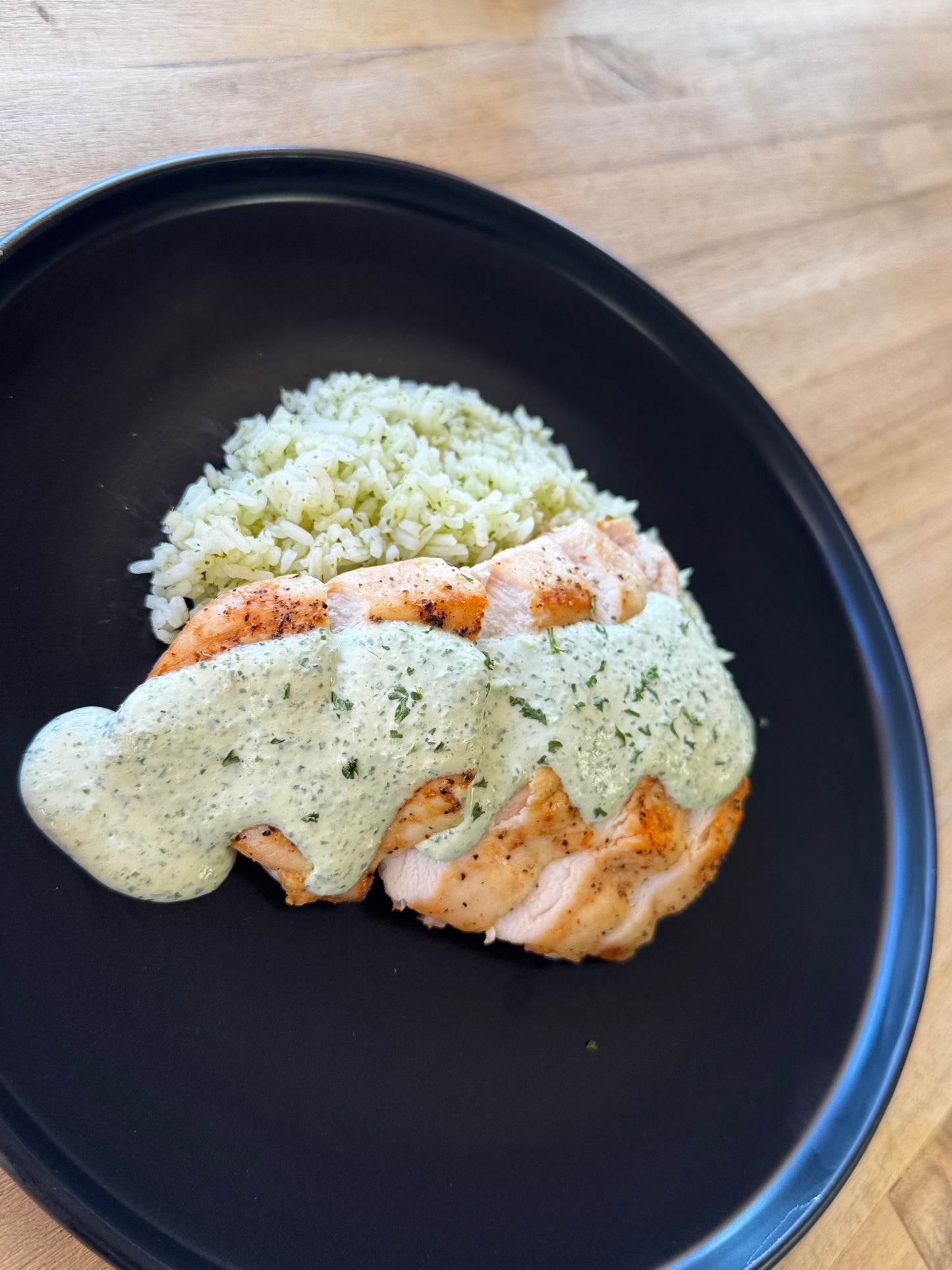 Creamy cilantro chicken