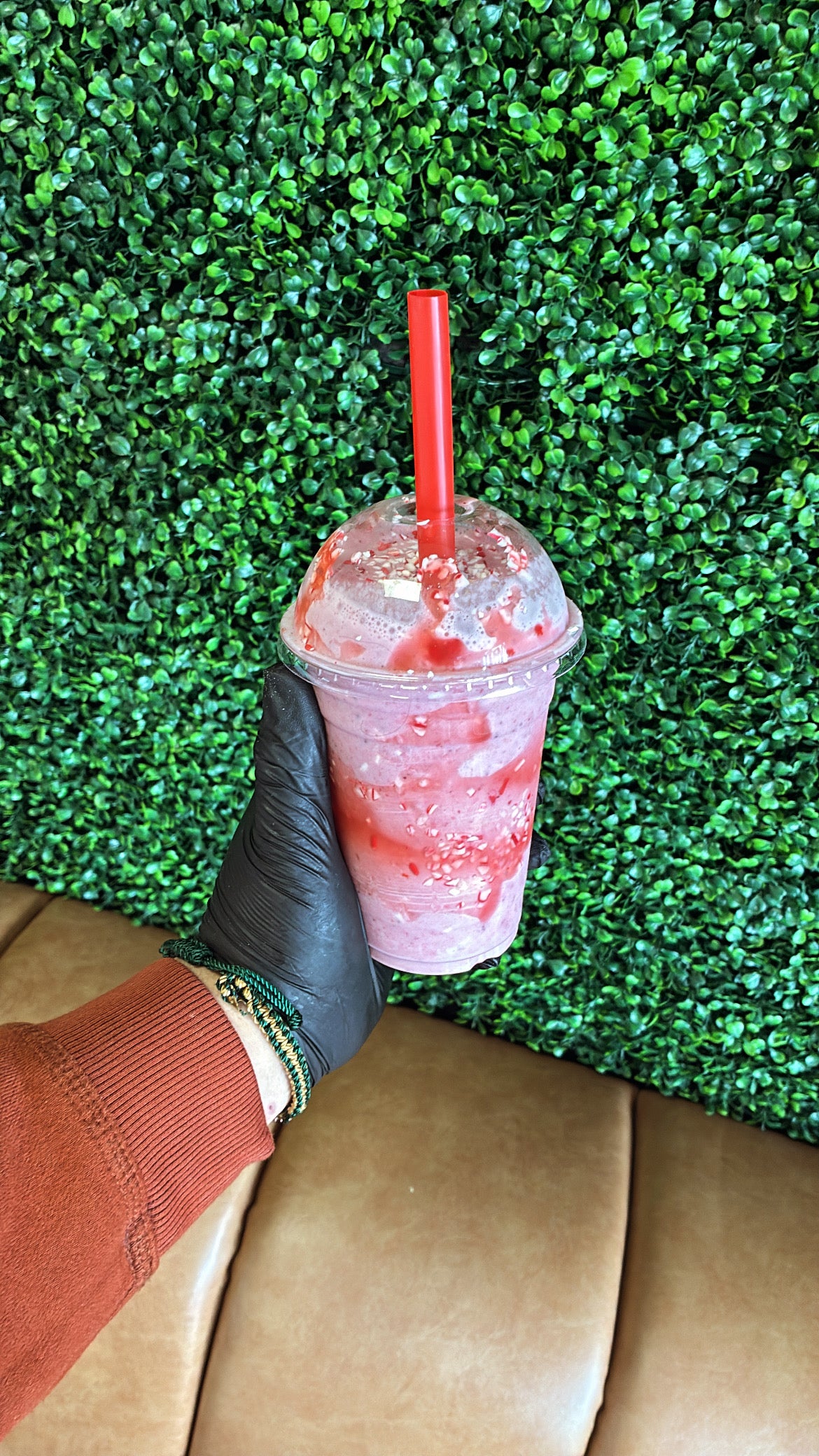 Peppermint Strawberry shake