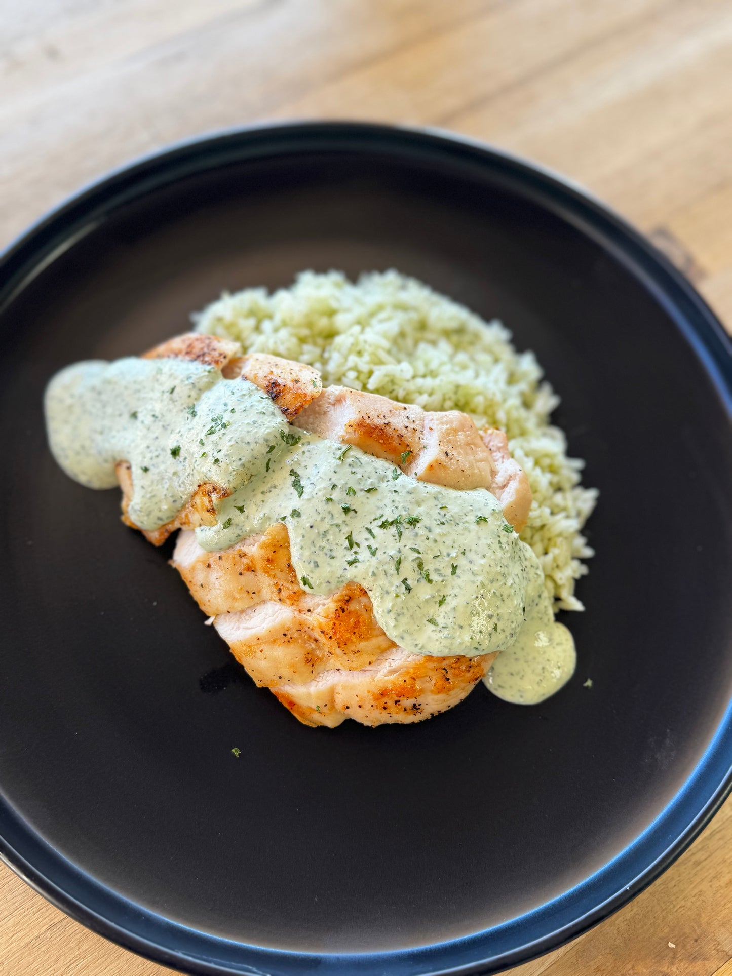 Creamy cilantro chicken