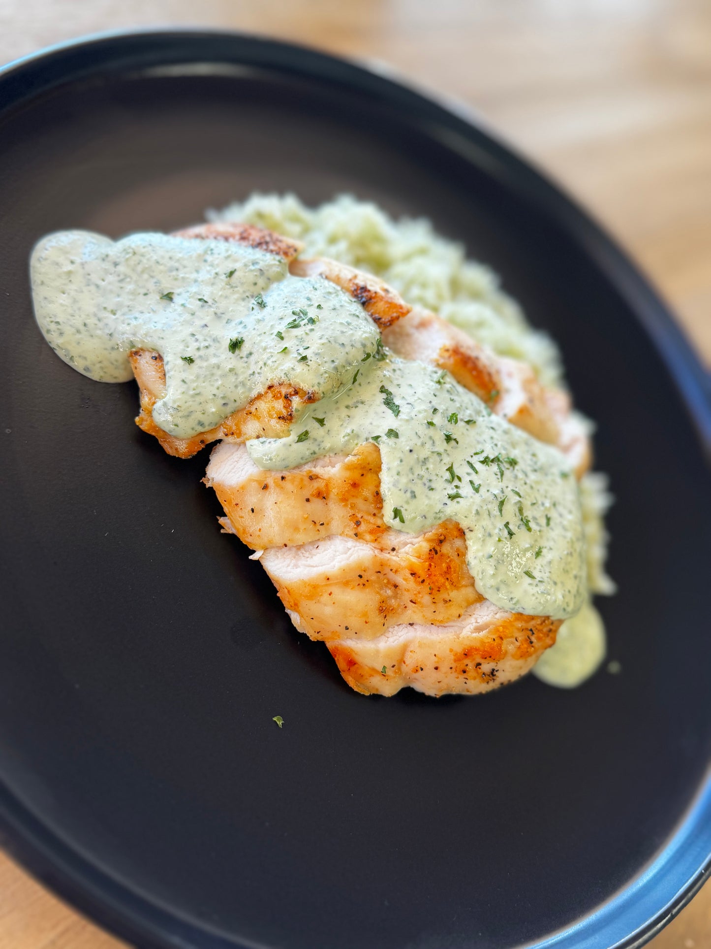 Creamy cilantro chicken