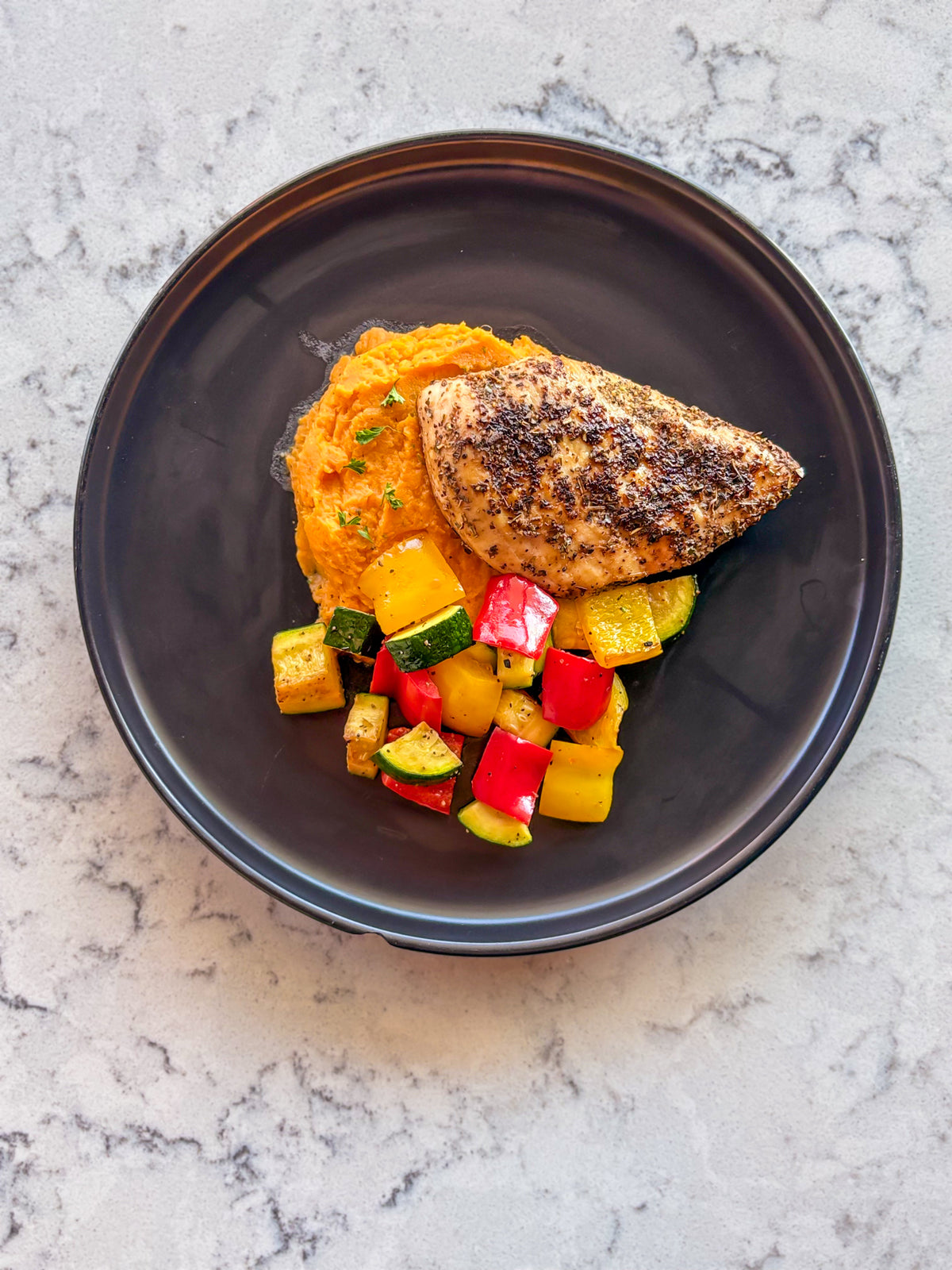Mediterranean Chicken & Sweet Mash