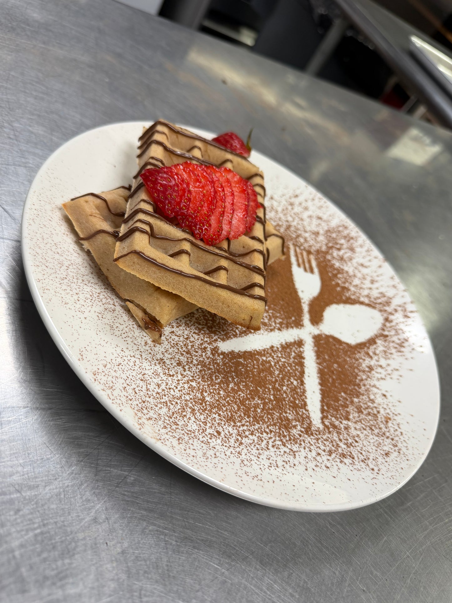 Nutella Protein Waffles
