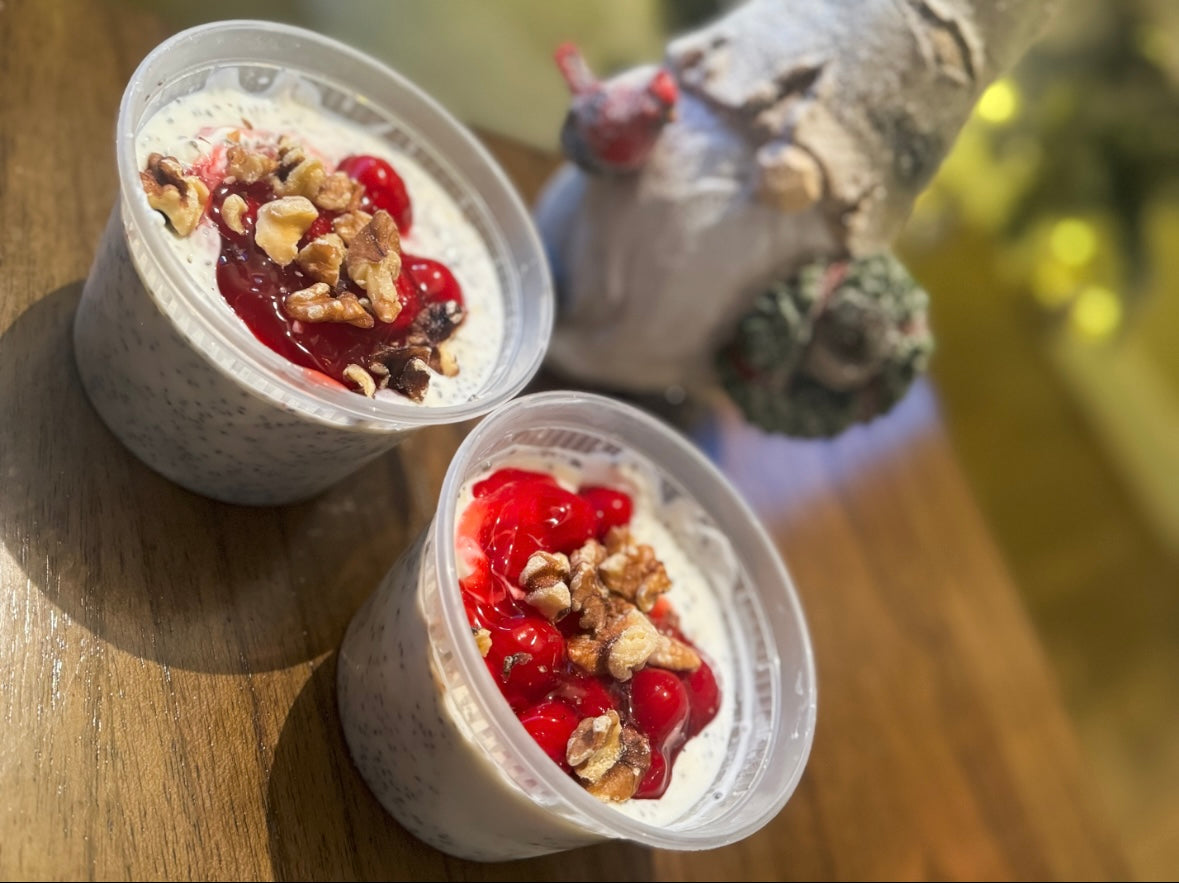 Cherry Pie Chia Pudding