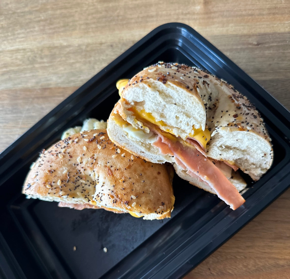 Everything Breakfast bagel