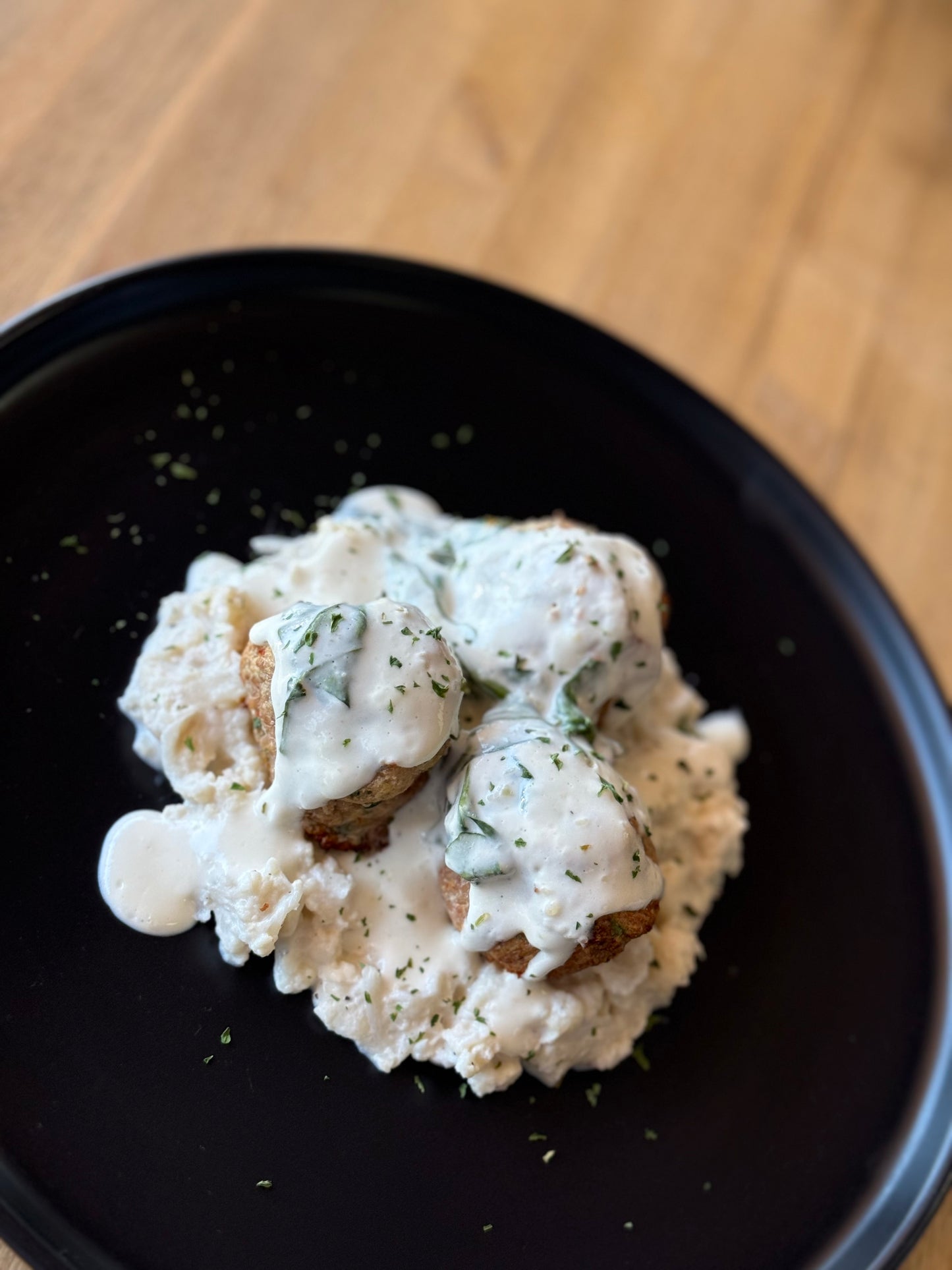 Turkey meatballs & Cauliflower mash