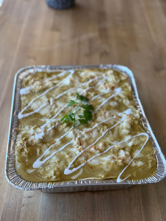 Light Green Enchiladas Family Platter