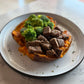 Sirloin loaded Sweet Potatoe