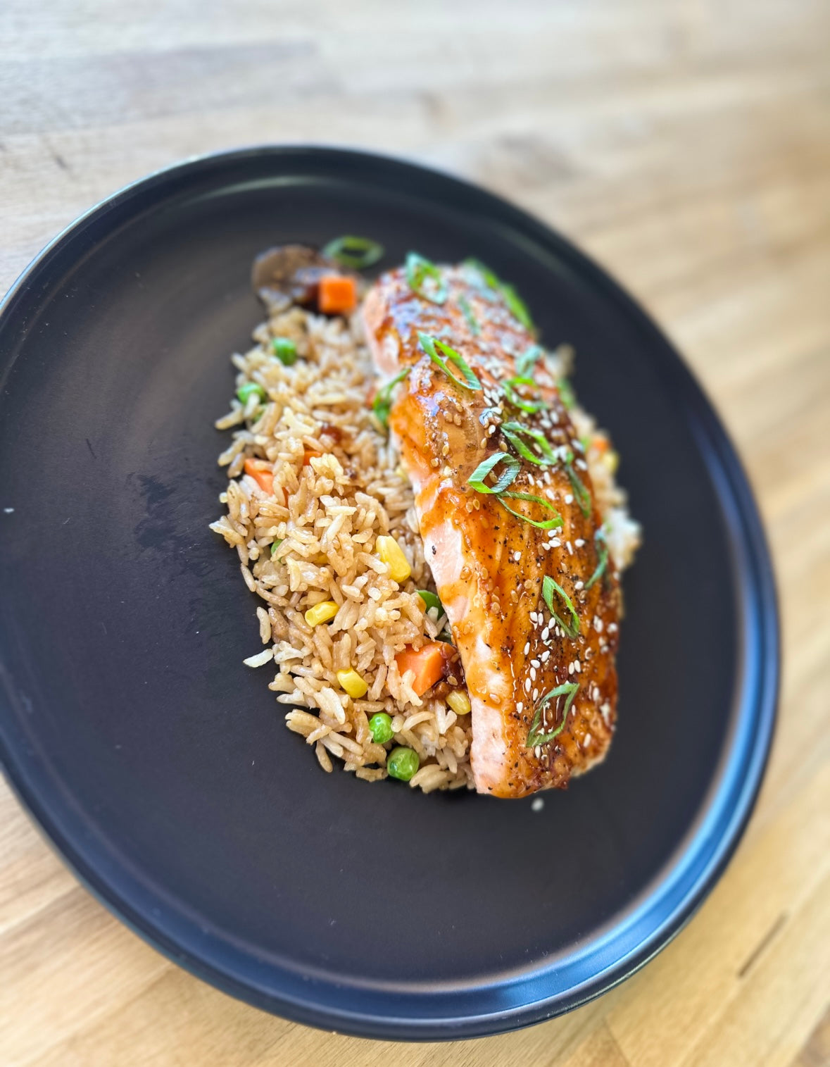 Terryaki salmon & Fried rice