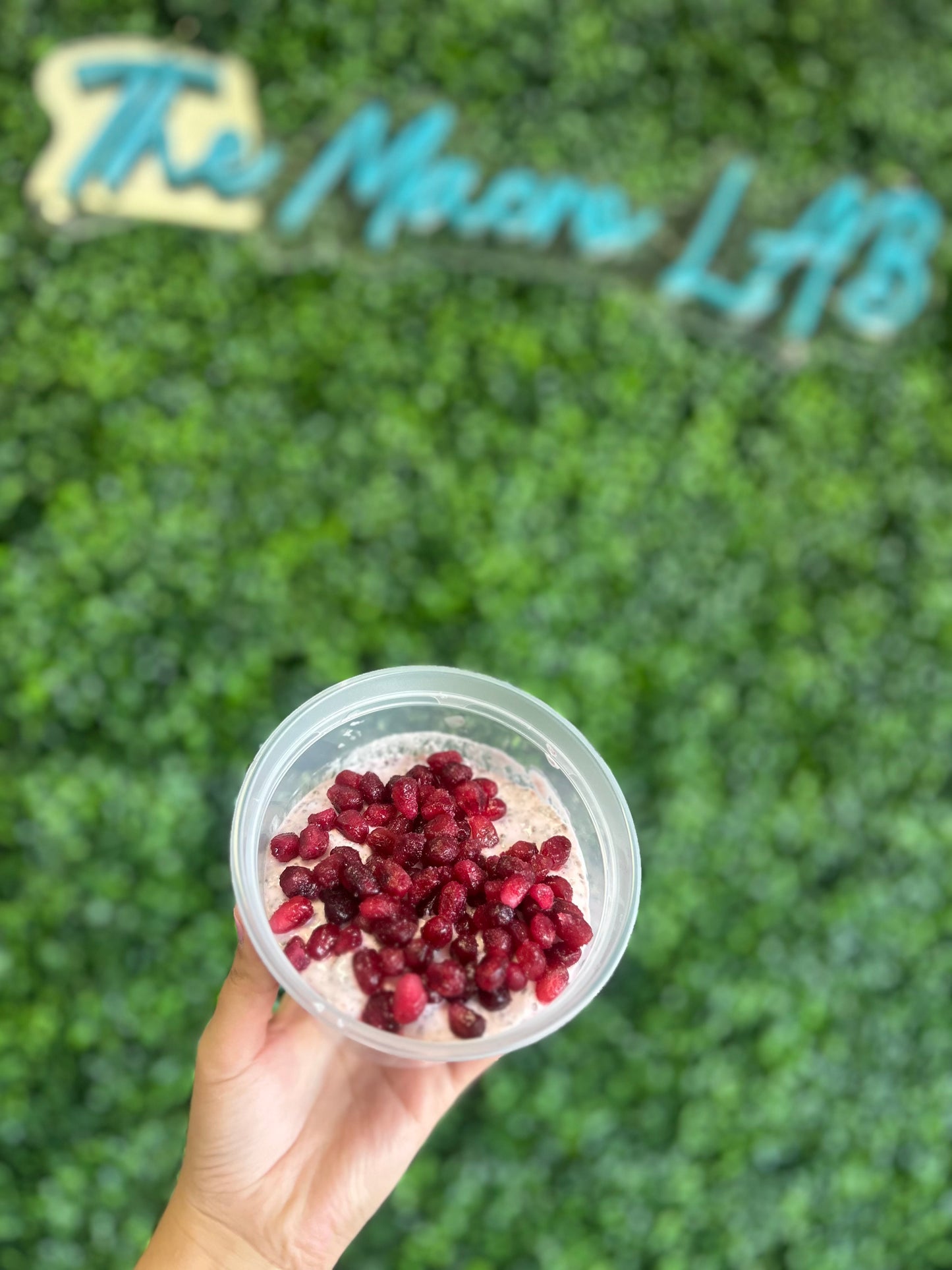 Pomegranate chia pudding