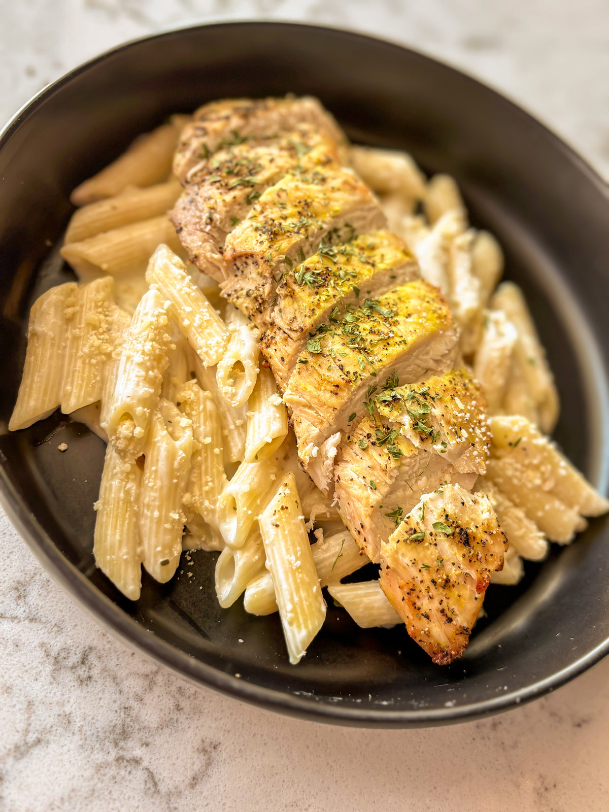 Lemon Chicken Parm Pasta