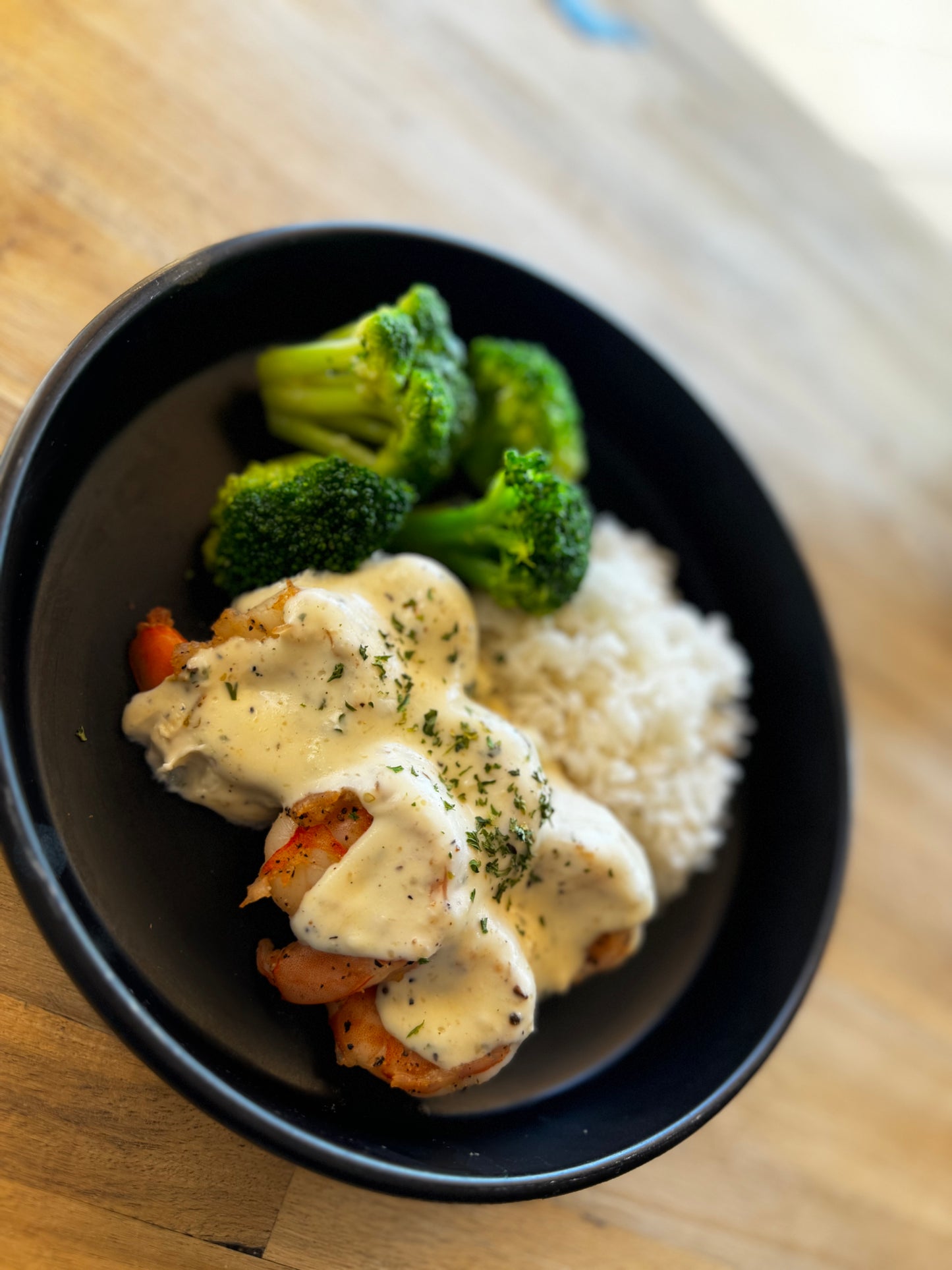 Creamy Garlic Parm Shrimp