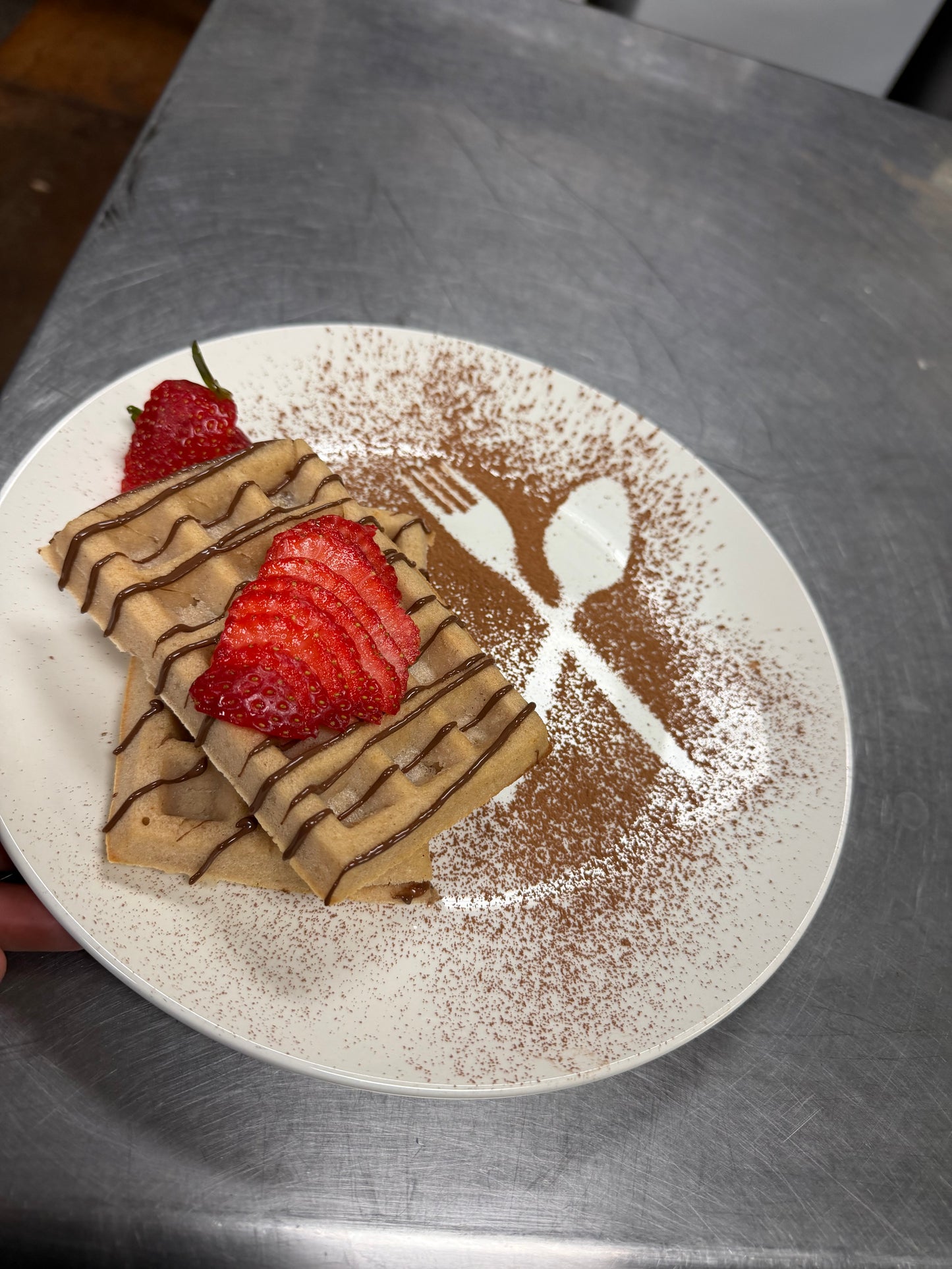 Nutella Protein Waffles