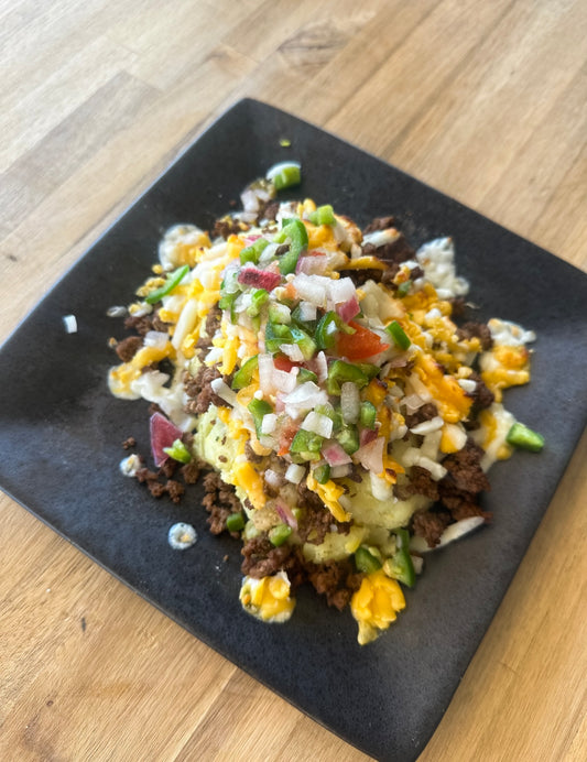 Loaded lean beef