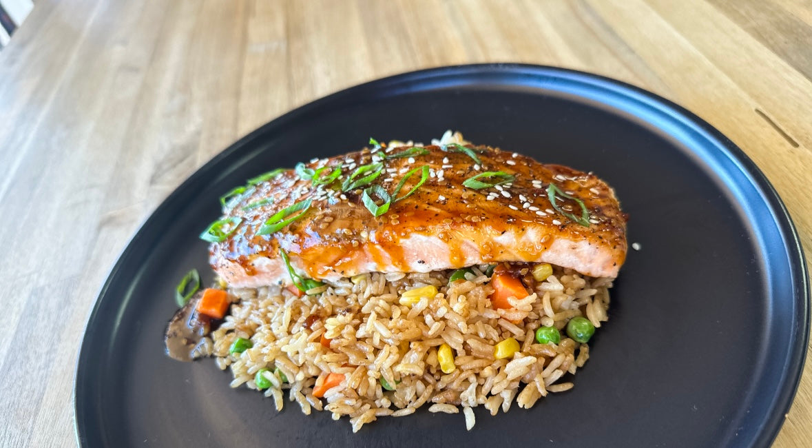 Terryaki salmon & Fried rice