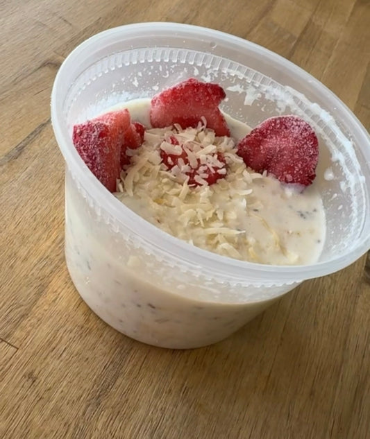 Coconut & Fresas 🍓 Oats