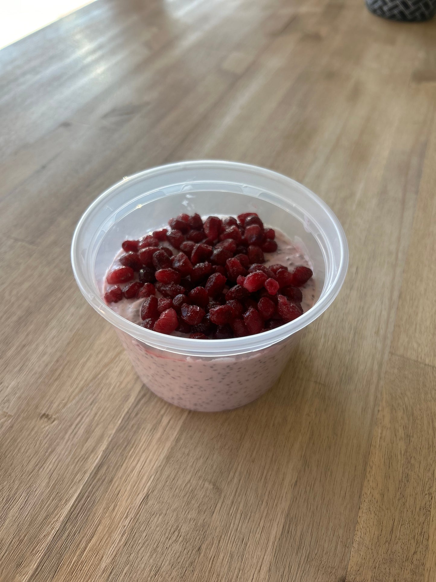 Pomegranate chia pudding