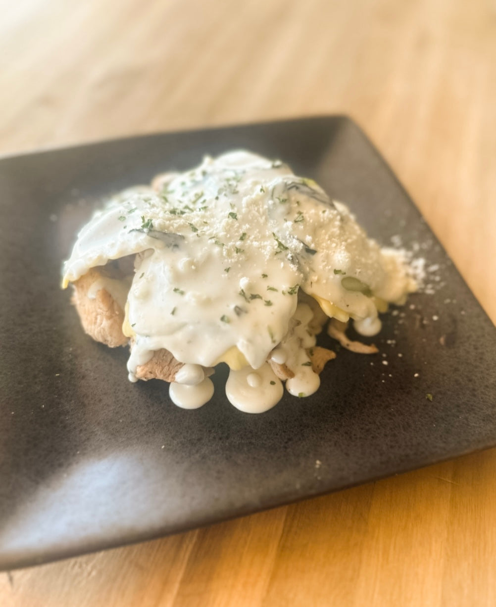 Stuffed spinach ricotta Ravioli