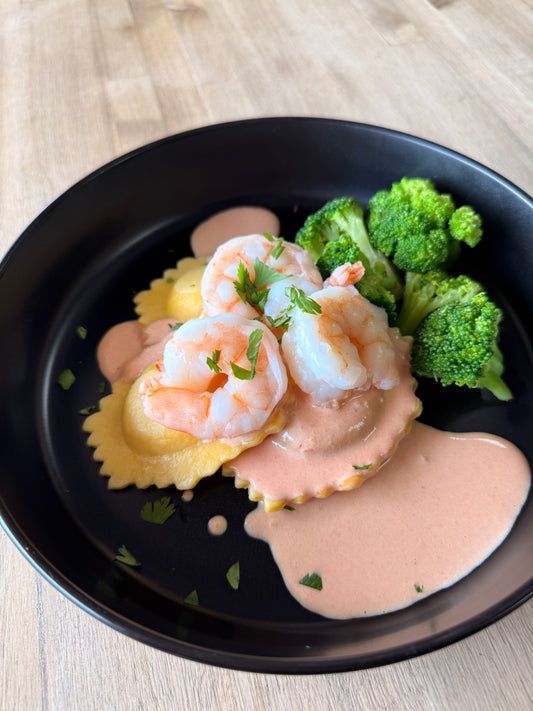 Cheese Ravioli & Veggie Sauce