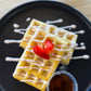 Strawberry Shortcake protein waffles