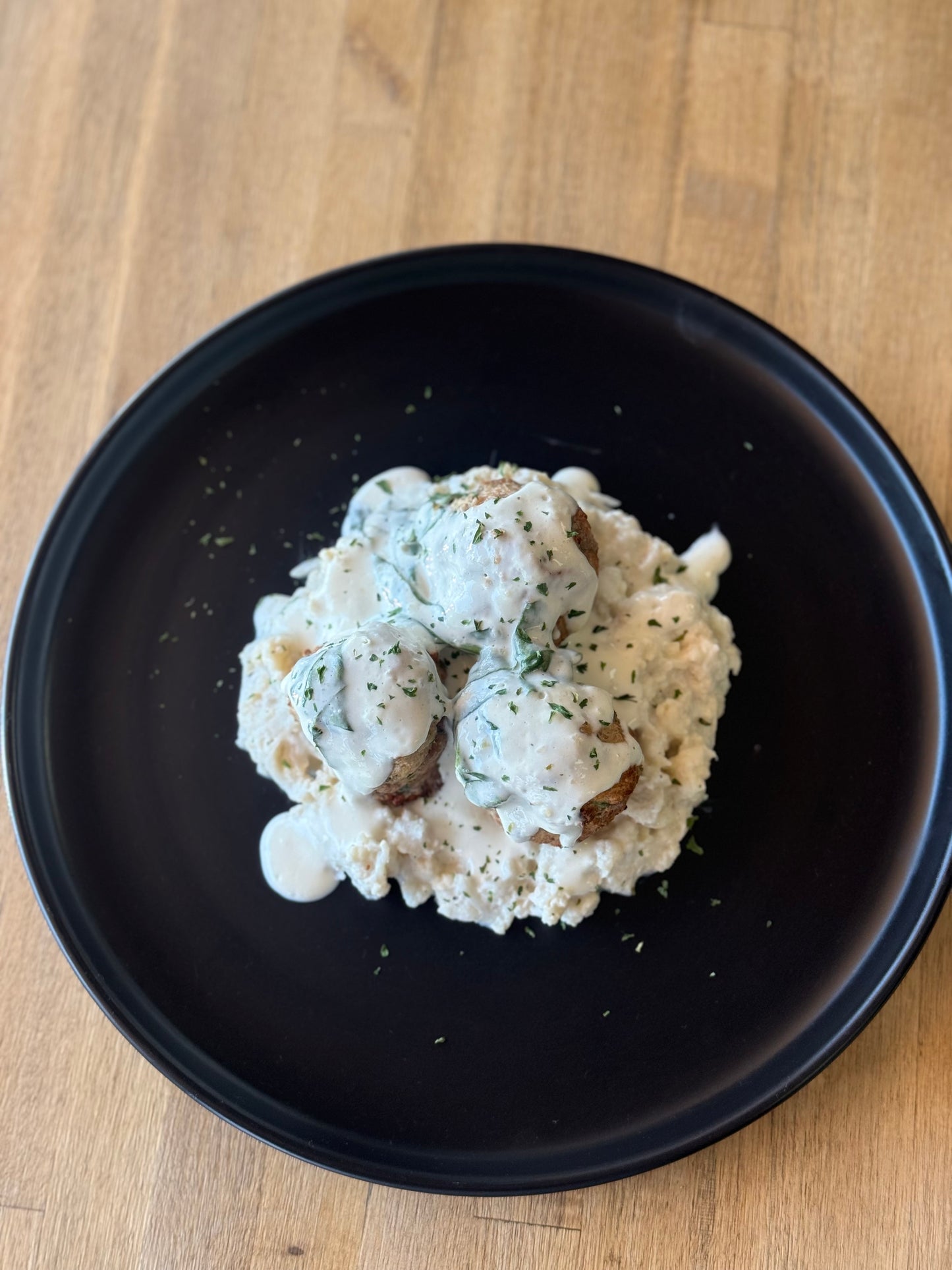 Turkey meatballs & Cauliflower mash