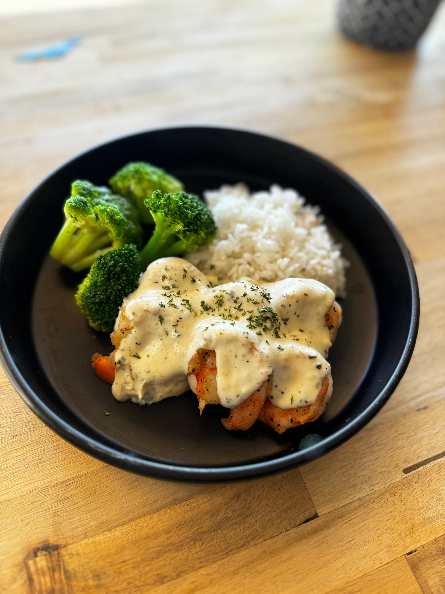 Creamy Garlic Parm Shrimp