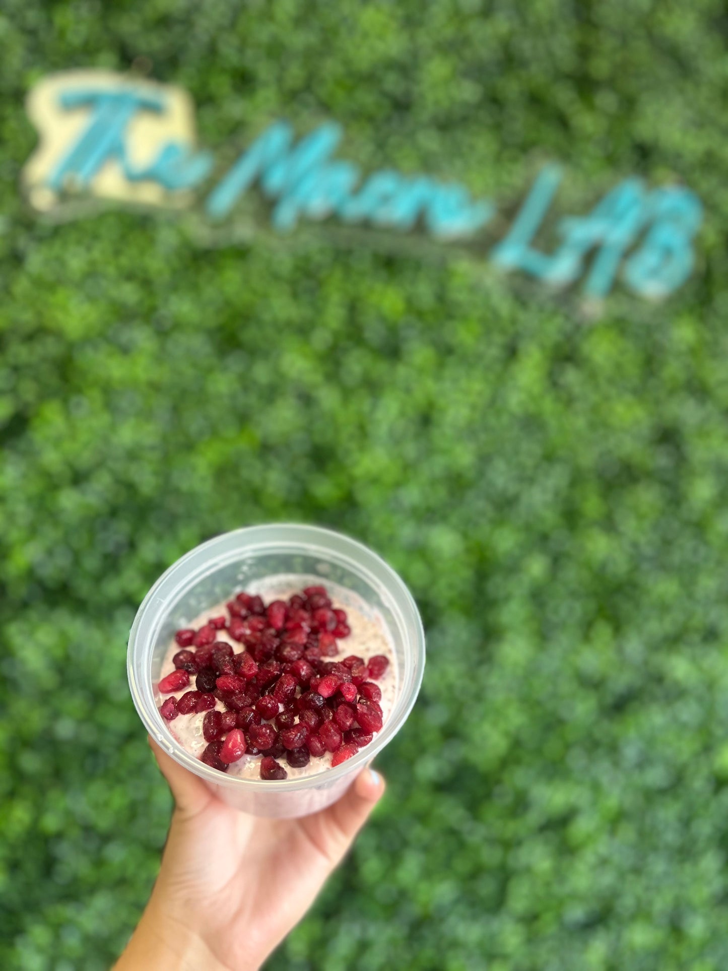 Pomegranate chia pudding