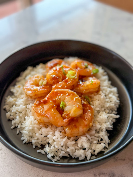 Ginger Teriyaki shrimp