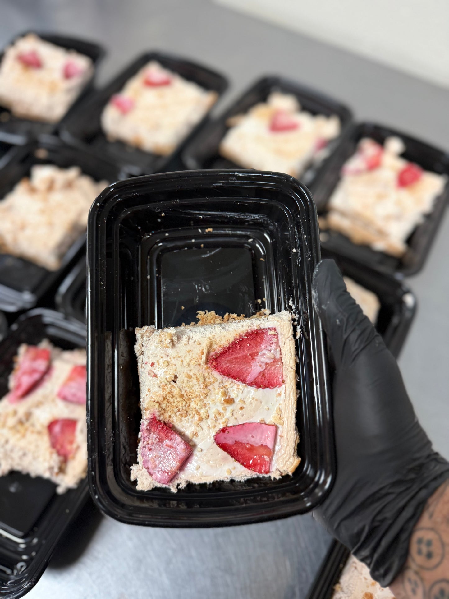 Strawberry Protein Cheesecake