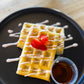 Strawberry Shortcake protein waffles