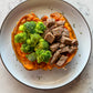 Sirloin loaded Sweet Potatoe