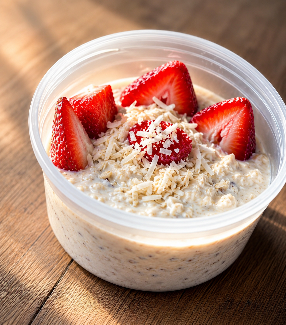 Fresas con crema 🍓🥥 oats