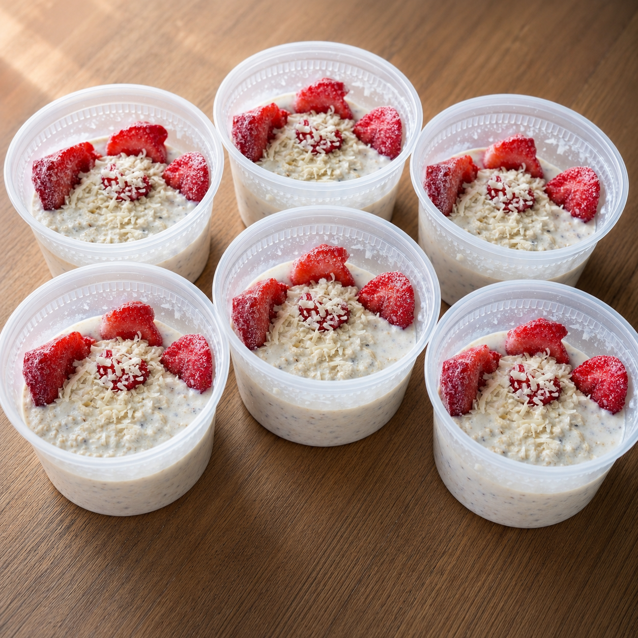 Fresas con crema 🍓🥥 oats