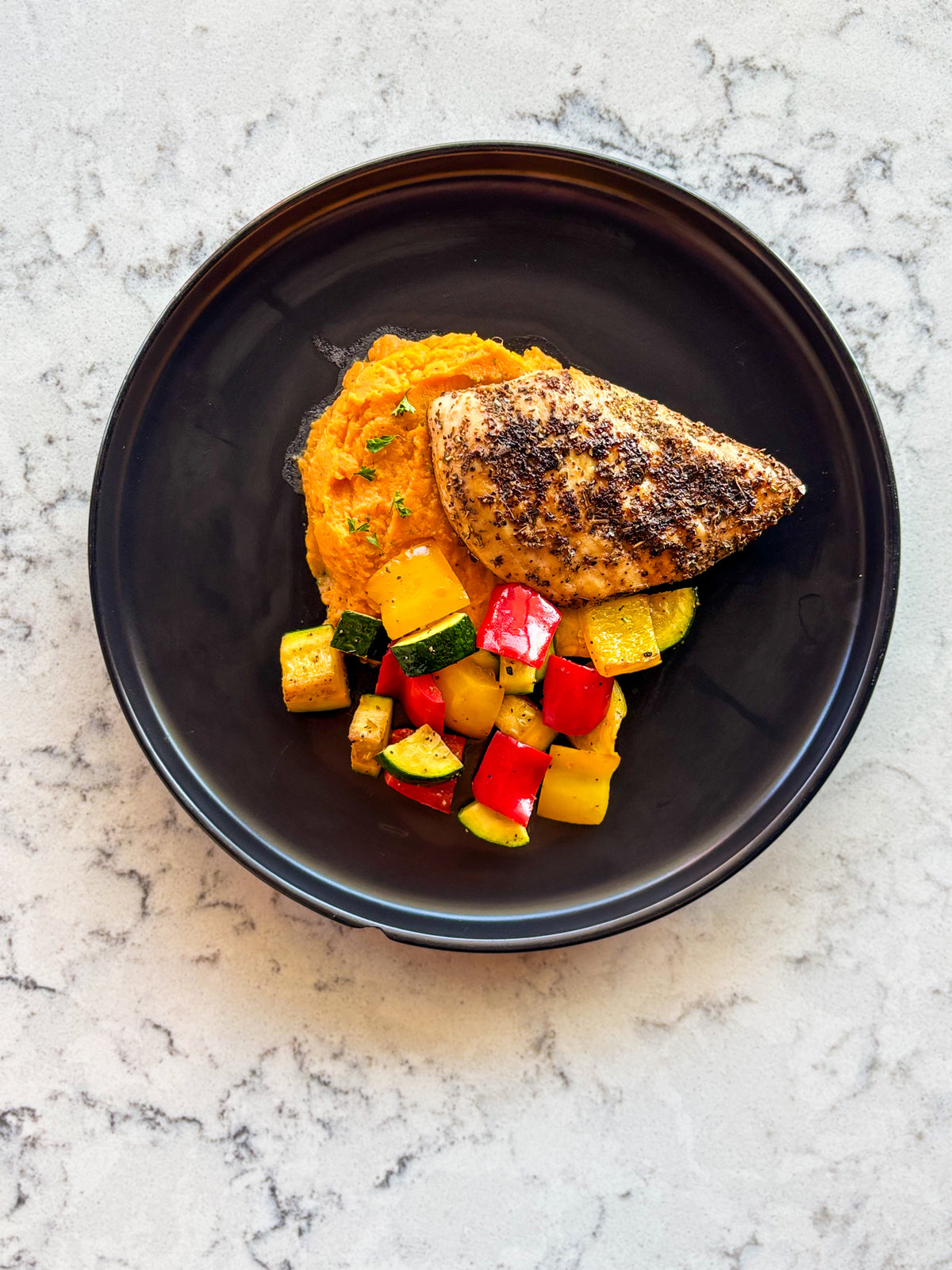 Mediterranean Chicken & Sweet Mash