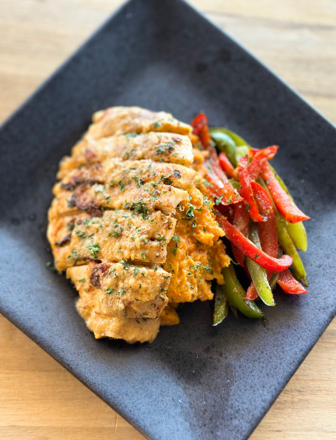 Cajun Chicken & Sweet Potatoes Mash