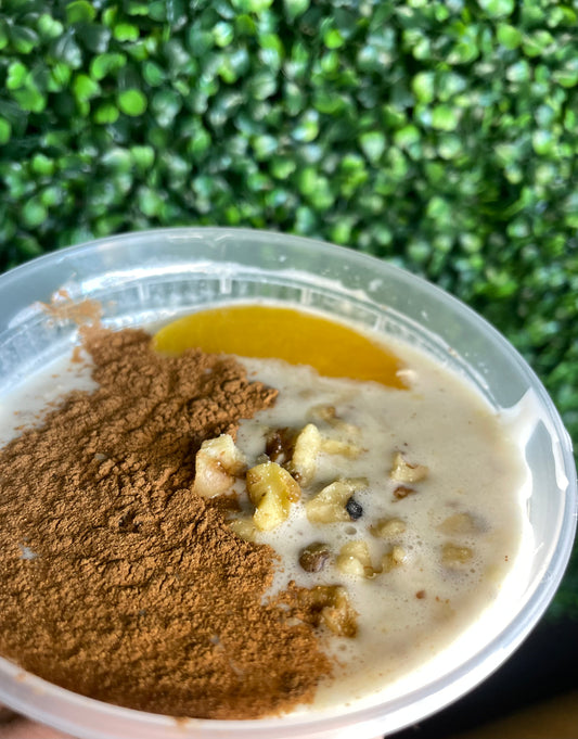 Peach Cobbler Overnight Oats